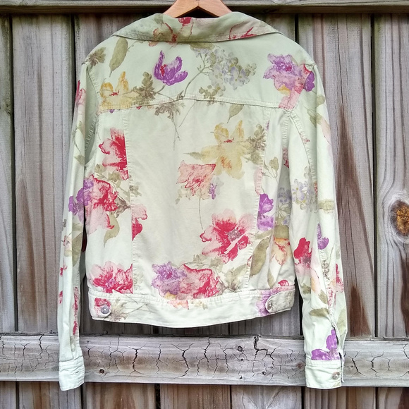 CMC Green & Floral Cotton Jacket - Picture 6 of 6